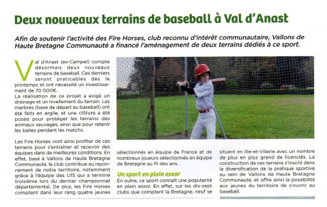 VHBC parle du terrain dans son magasine "Escales"